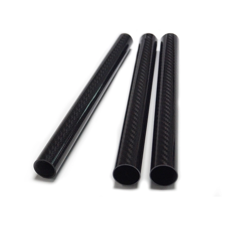  tube/tuyau/poteau/bâton en fibre de carbone 3k personnalisé
