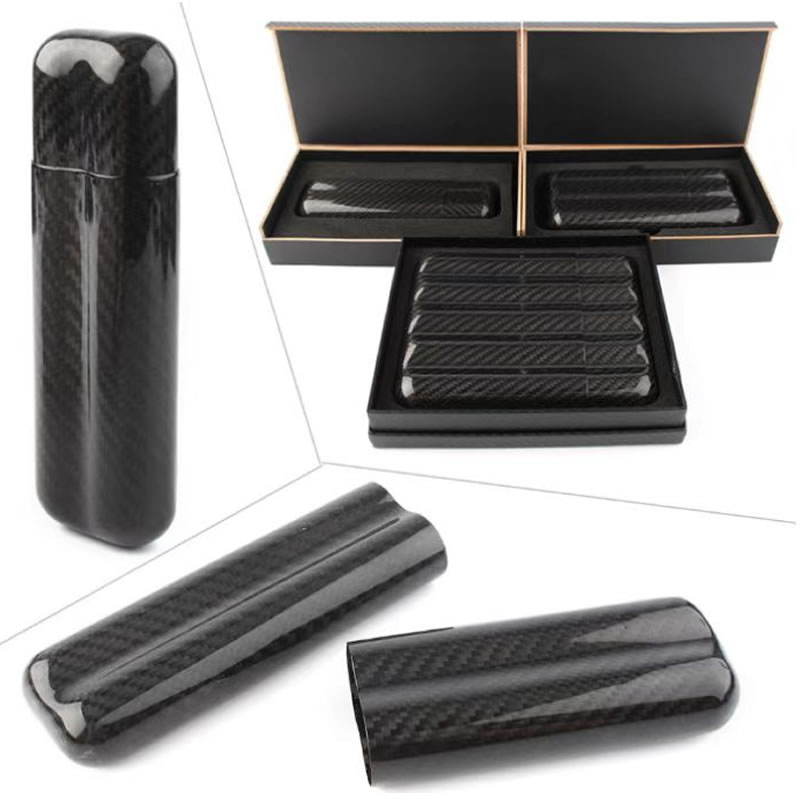 kolfiber cigarettfodral box cigarr resefodral