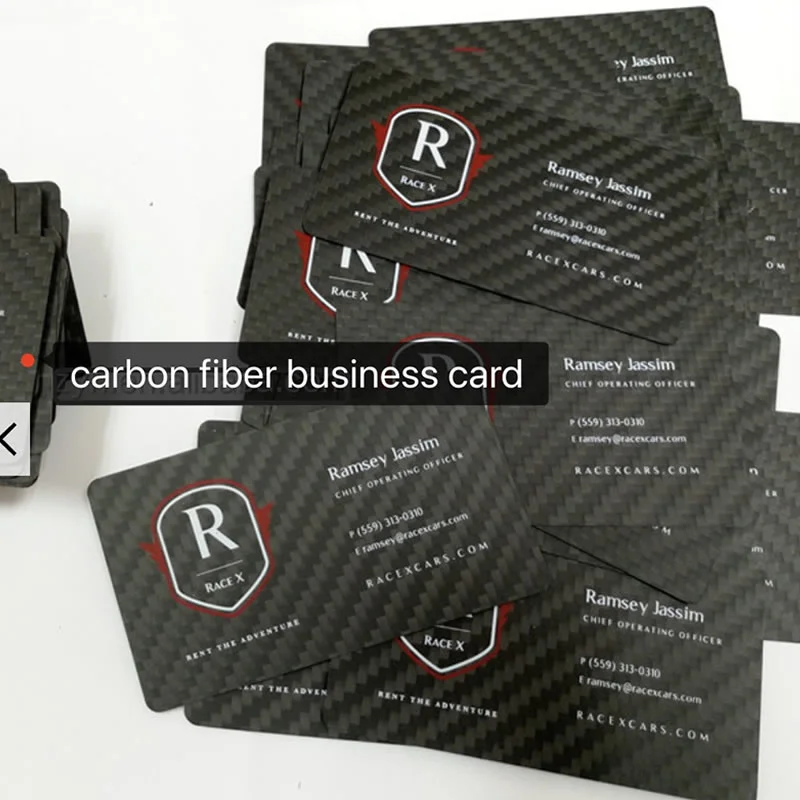 Készítsen saját névjegykártyát egyedi szénszálas karcsú pénztárca hitelkártya üzleti férfiaknak