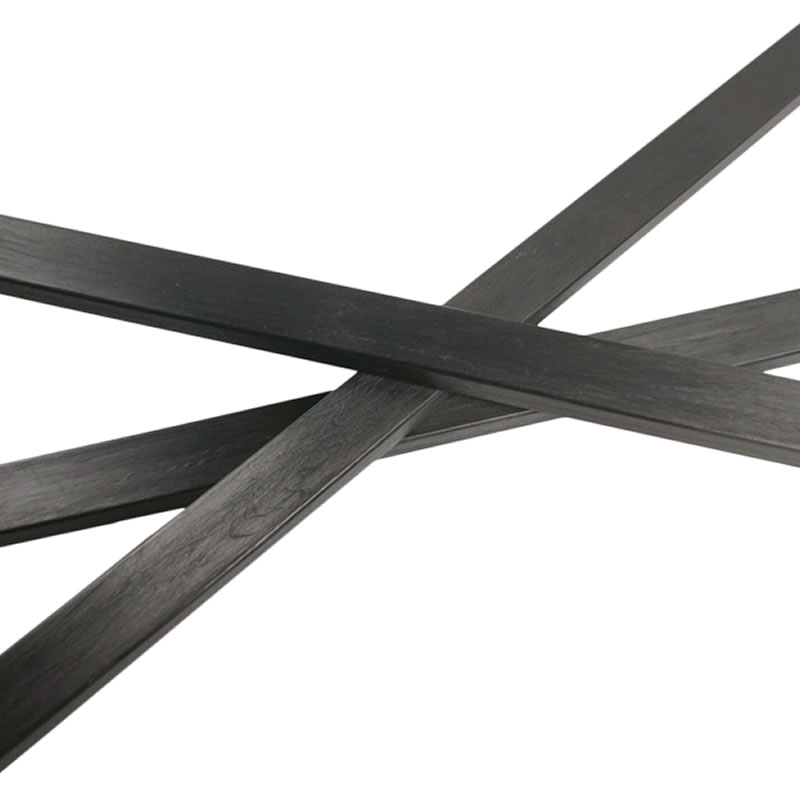 Solid Carbon Fiber Rectangular Blank Rod Bar For Guitar Neck 4mmx7mmx500mm