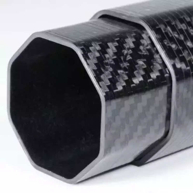 CNC custom shape hexagonal carbon fiber tube