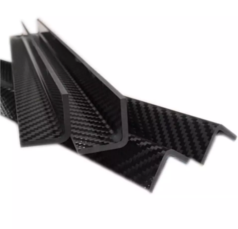 L Shaped Carbon Fiber Panel, Pure Carbon Tubes