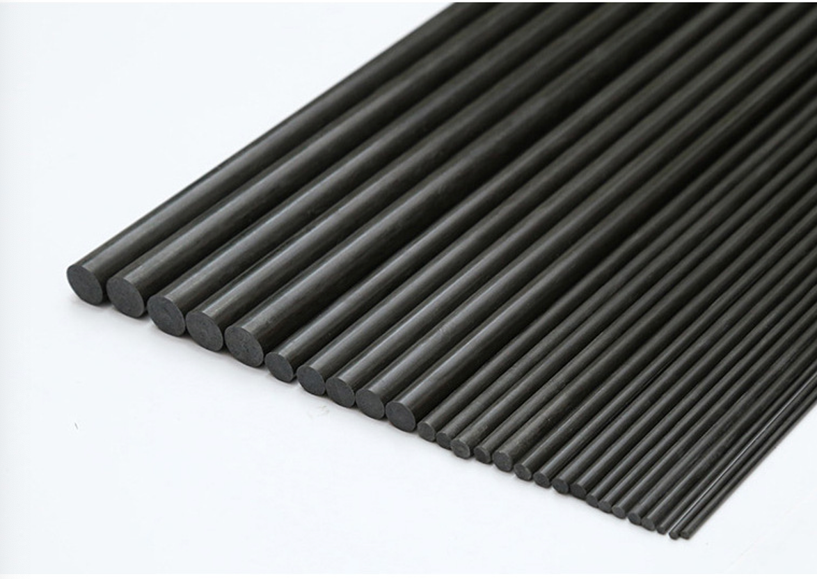 High-Performance Carbon Fiber Round Rods | Lightweight & High-Strength Structural Reinforcement