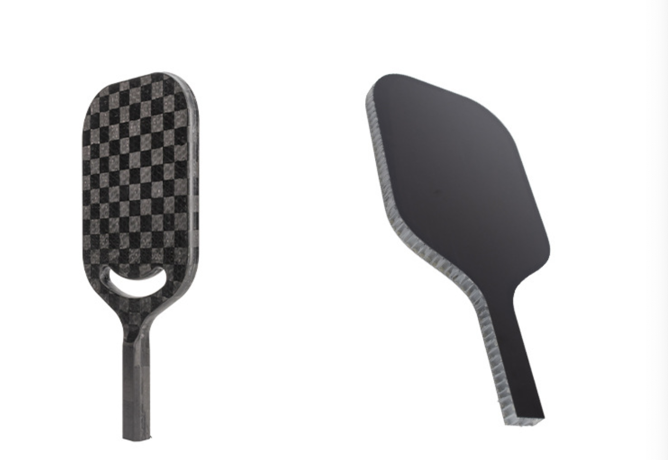 Hot-pressed pickleball racket, cold-pressed cut pickleball racket